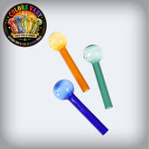 4" Thick Colored Glass Straight Oil Burner Pipe