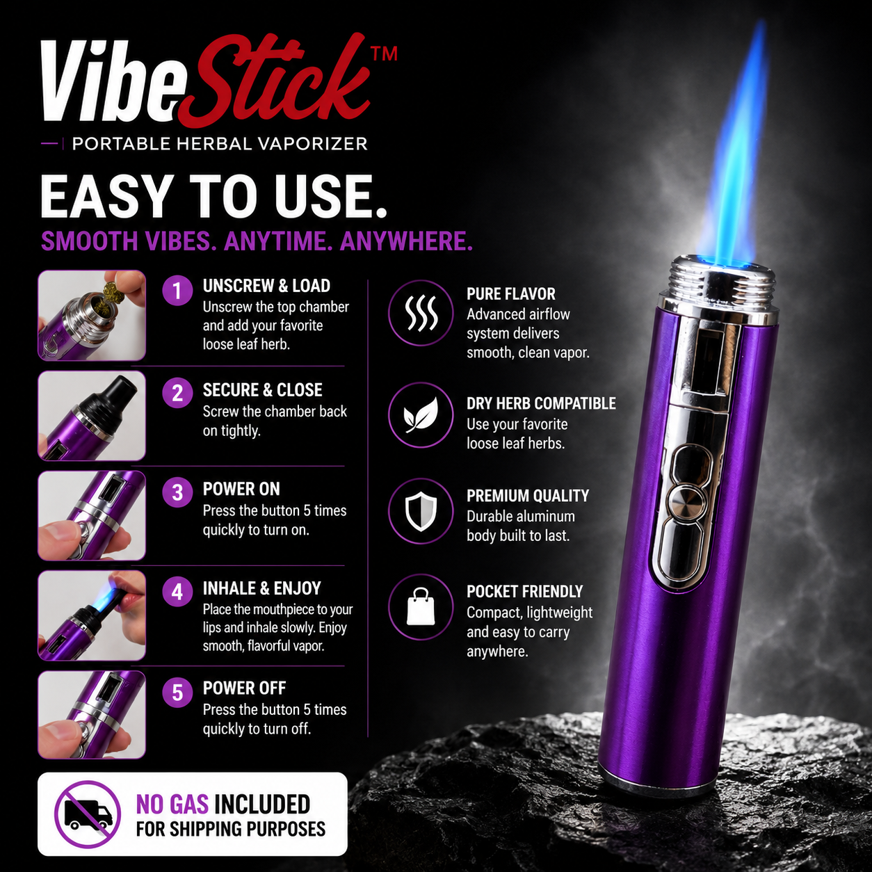 VibeStick Premium Herb Vaporizer