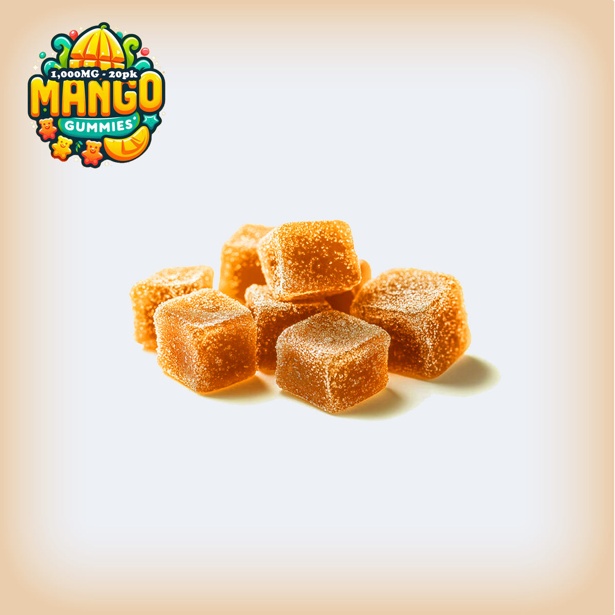 Mango D8 1000MG Gummies - 20Pk