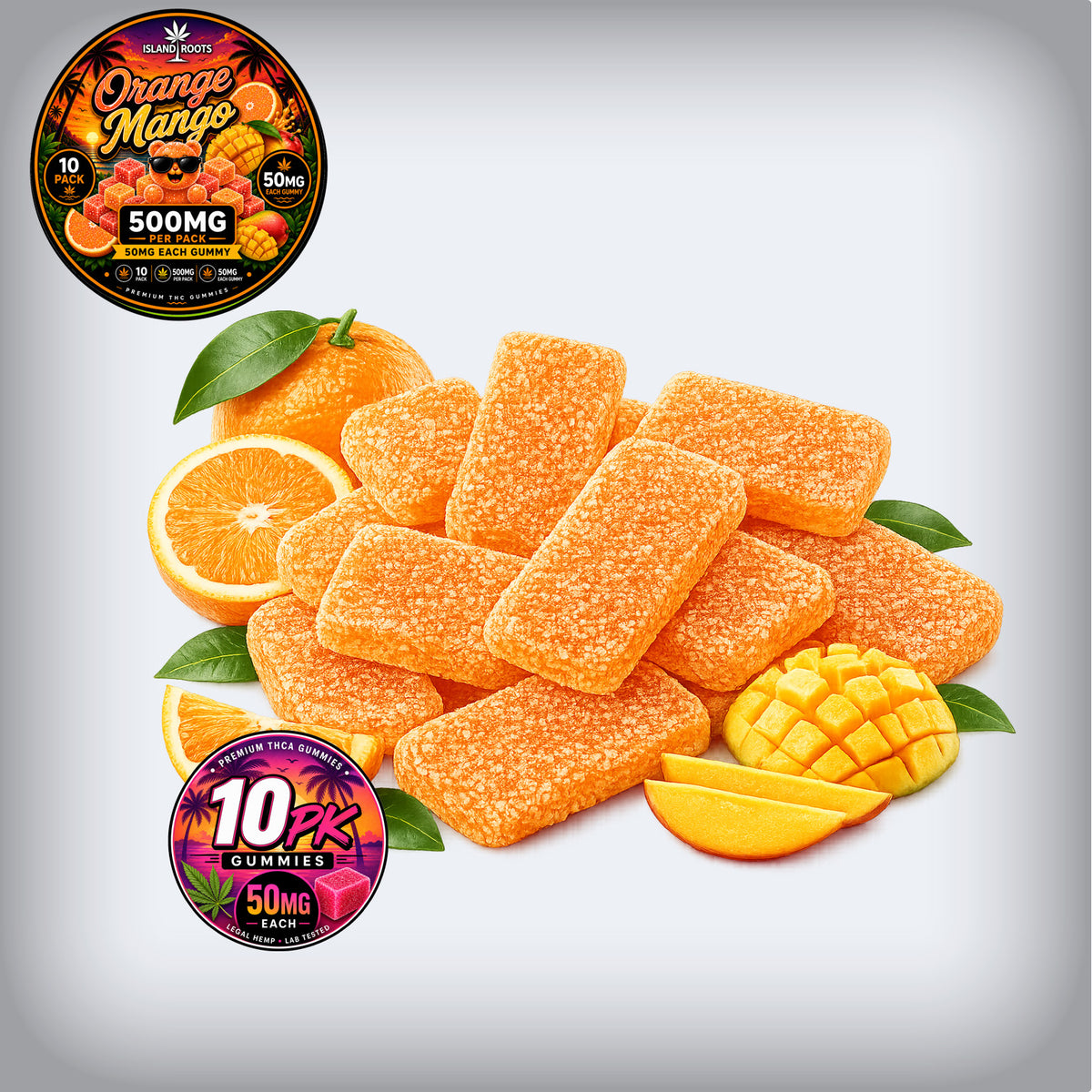 Orange Mango 10 Pack 500MG - 50MG Each