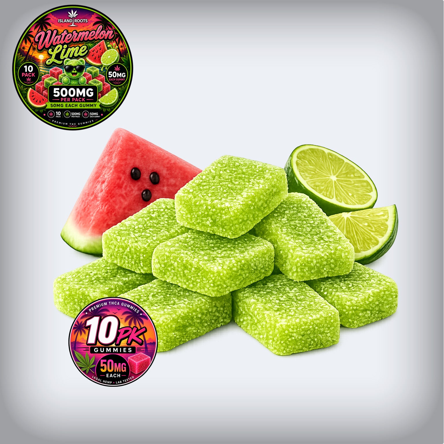Watermelon Lime  10 Pack 500MG - 50MG Each