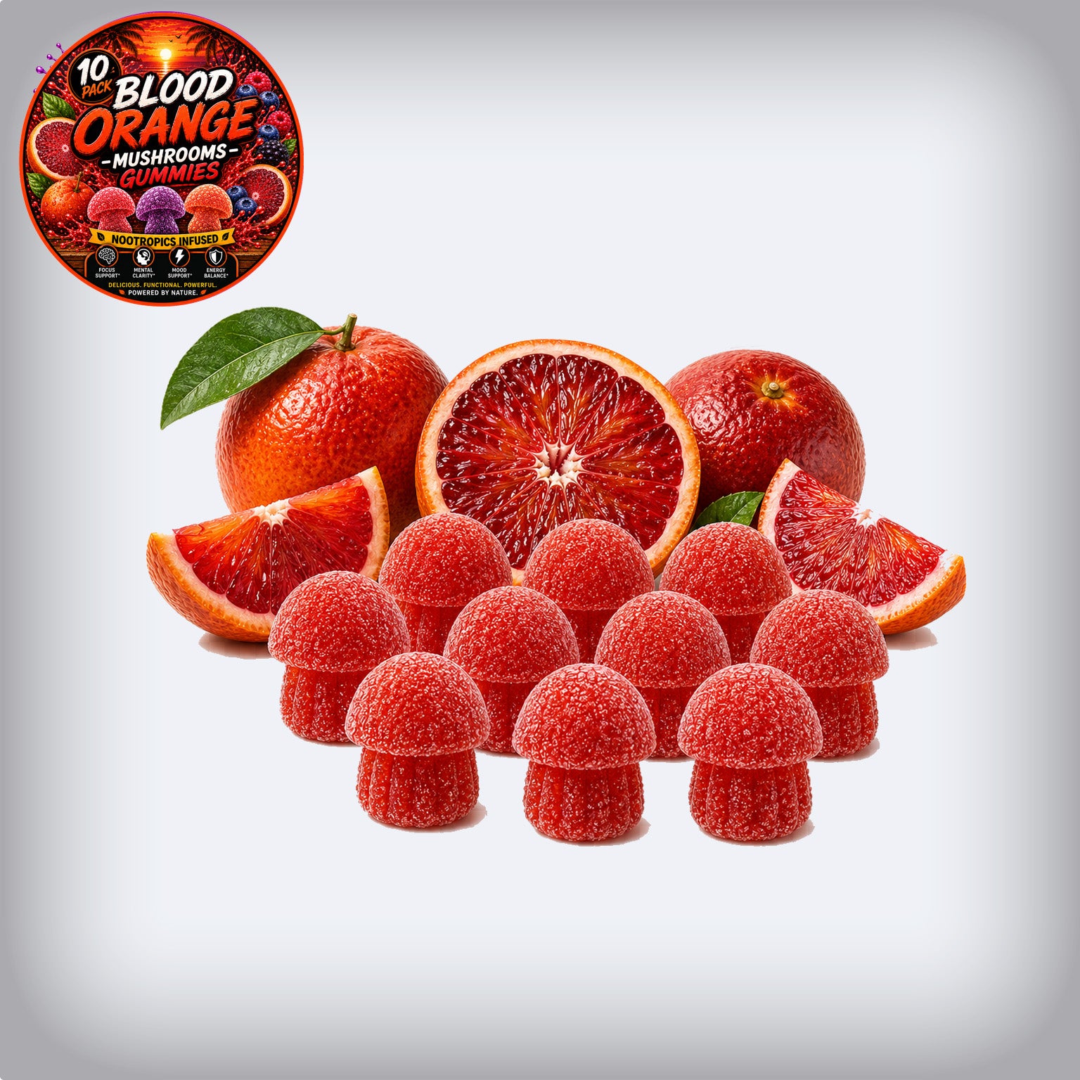 Blood Orange  Neuro Enhancer Gummies - 10 Pack