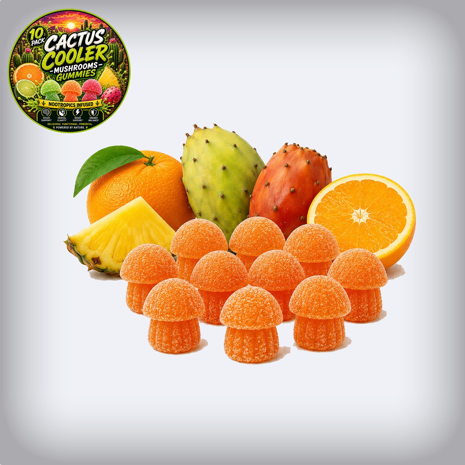 Cactus Cooler Neuro Enhancer Gummies - 10 Pack