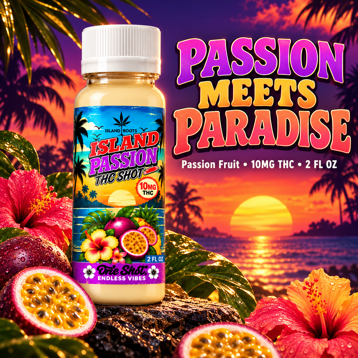 Island Passion THC Shot 10mg - 2OZ