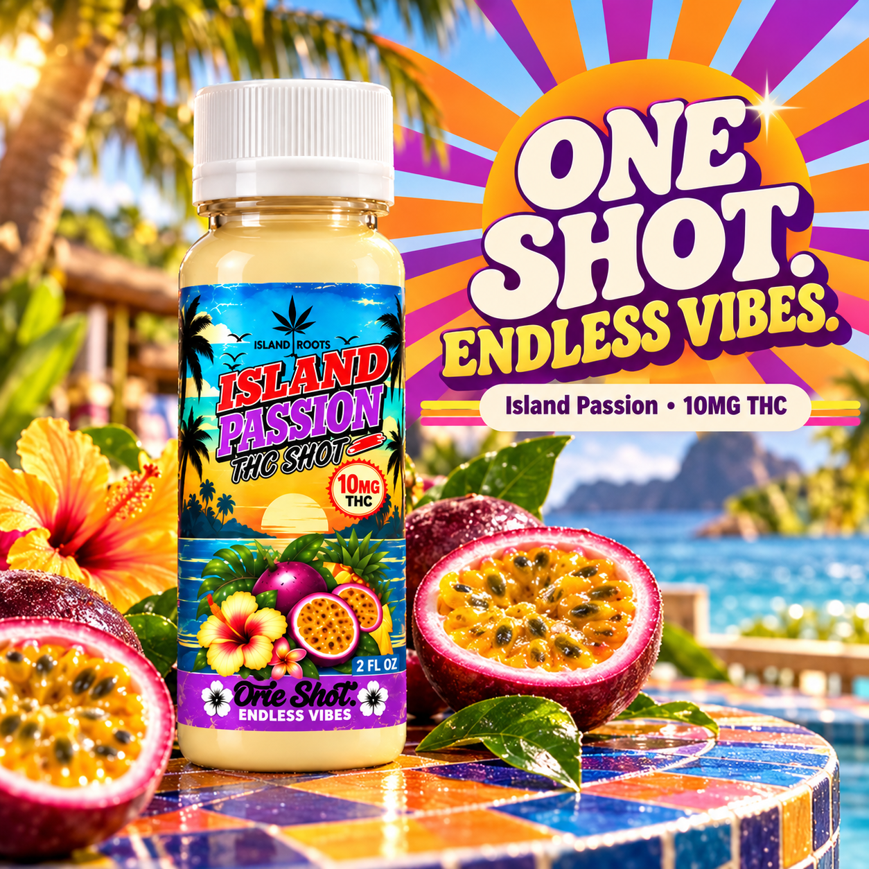 Island Passion THC Shot 10mg - 2OZ
