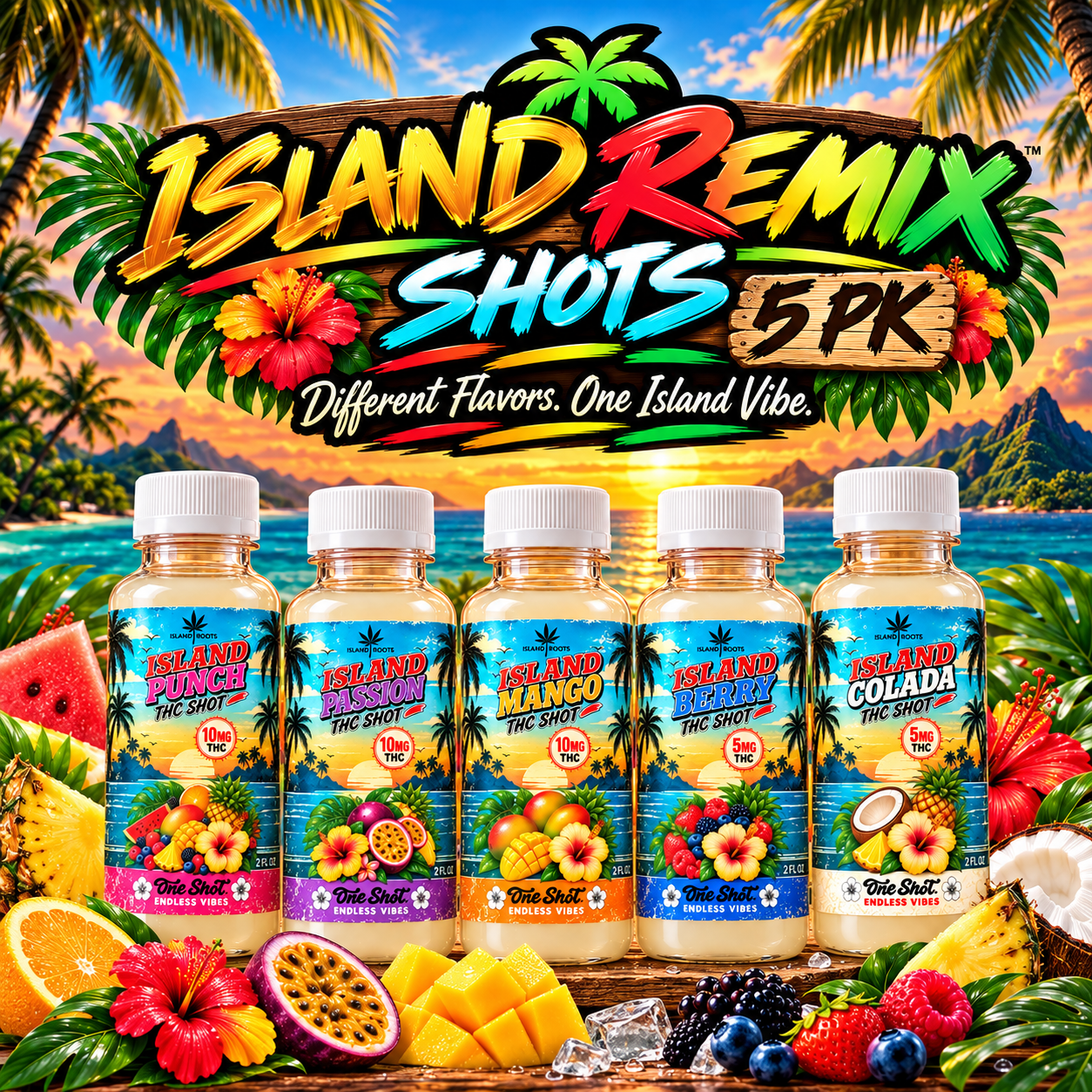Island Roots Island Remix THC Shots
