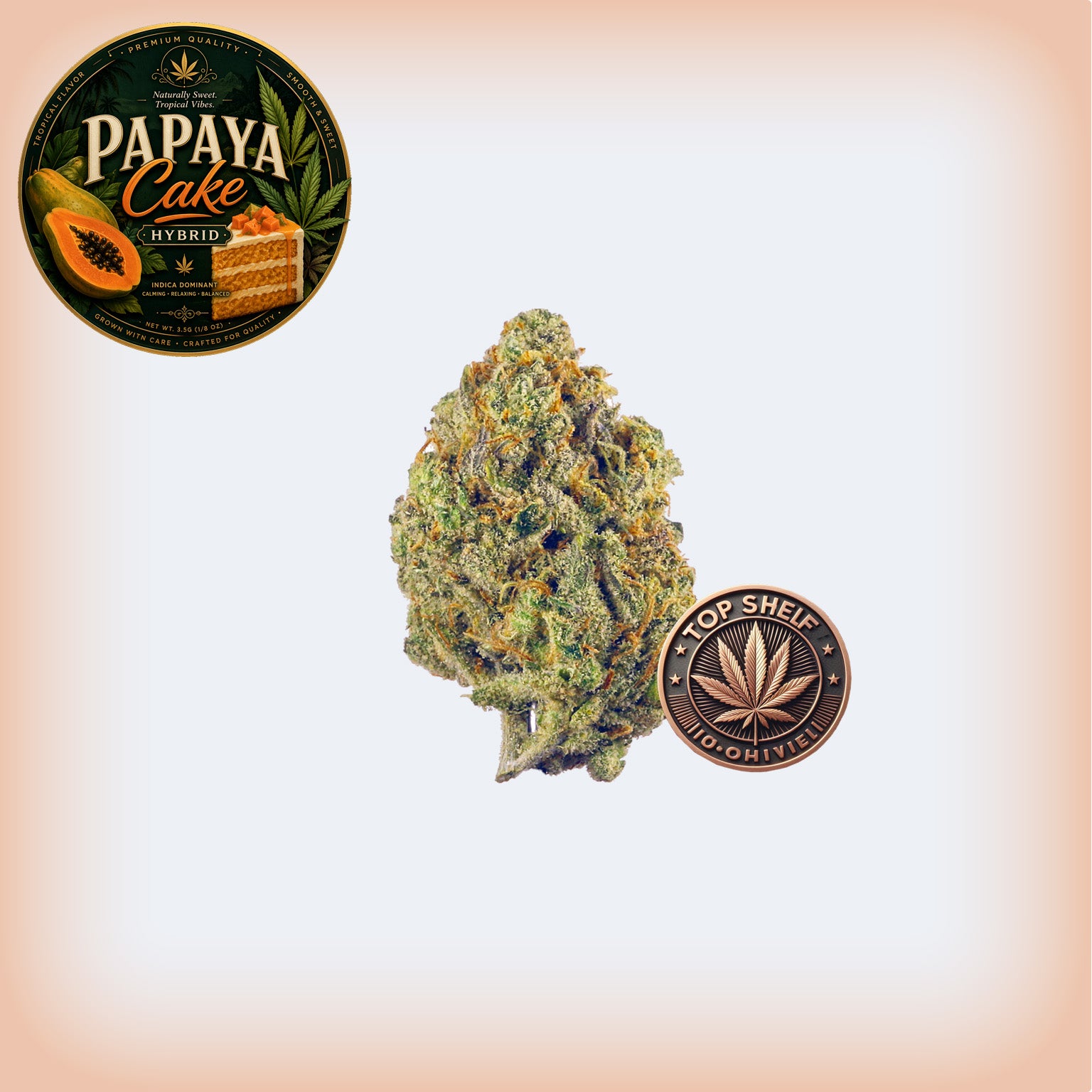 Papaya Cake Premium Flower
