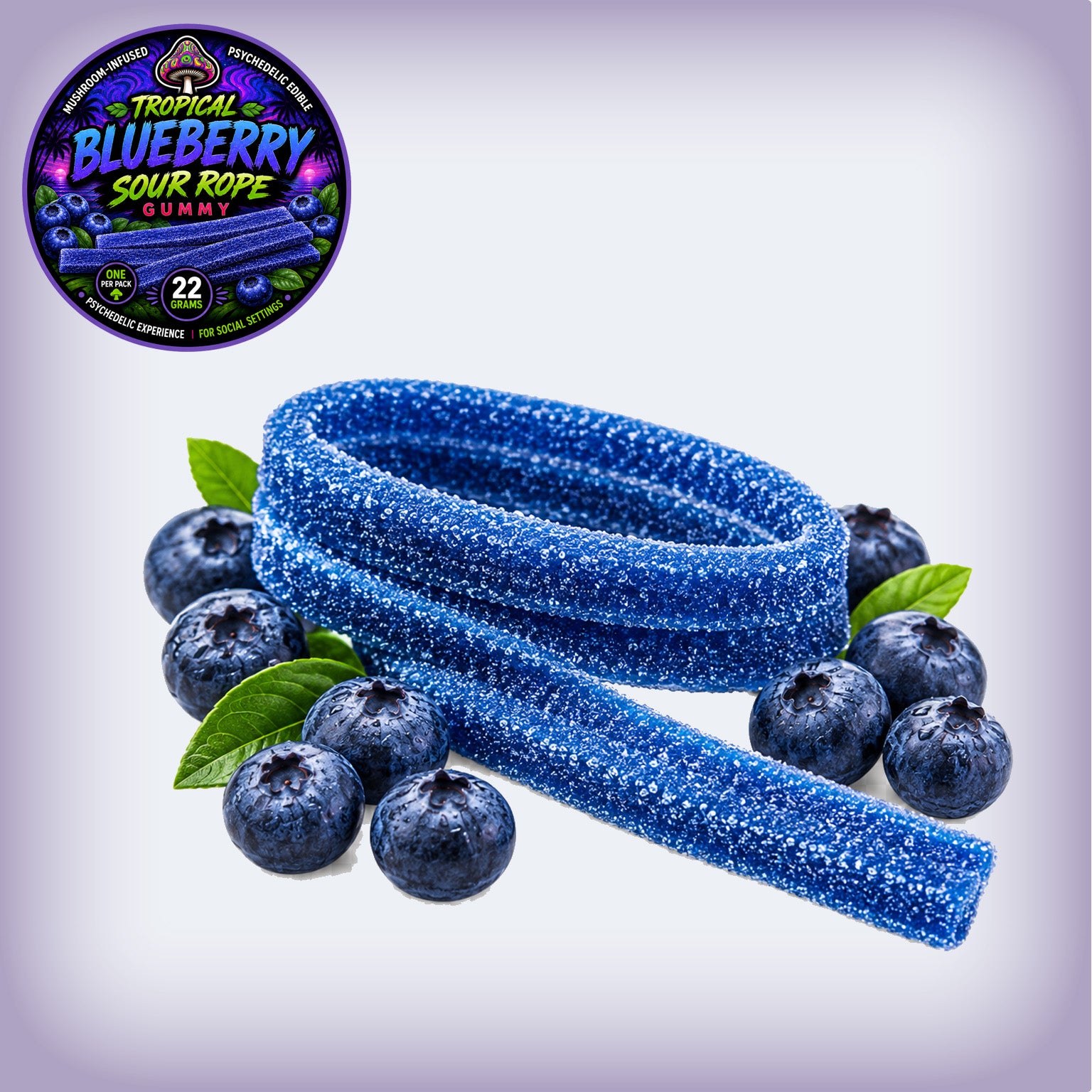 Tropical Blueberry Neuro Enhancer Sour Rope
