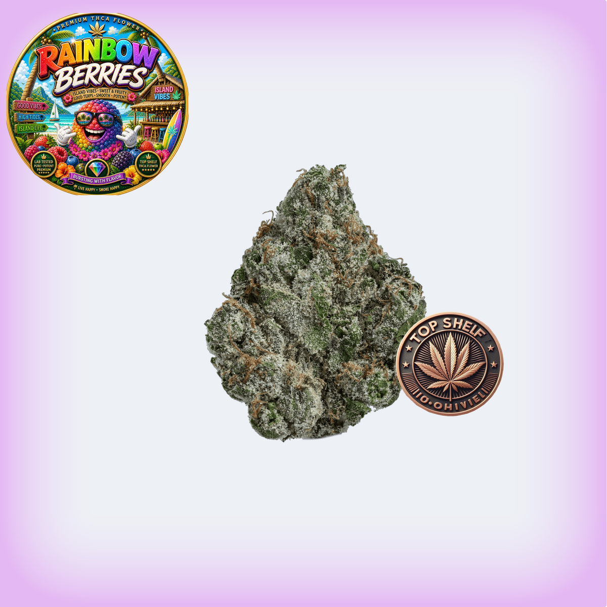 Rainbow Berries Premium Flower