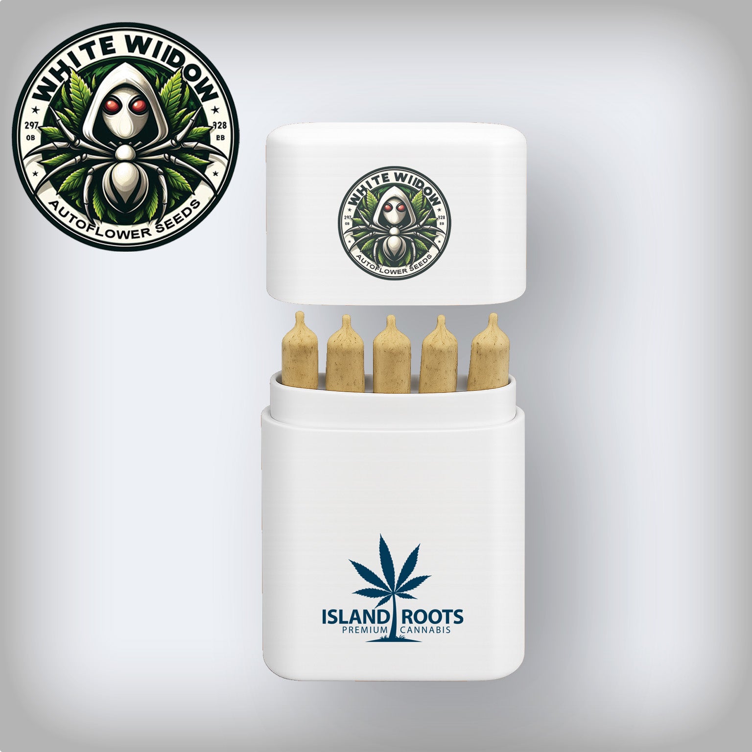 White Widow King Size 1.3g Pre-Rolls + Carrying Case