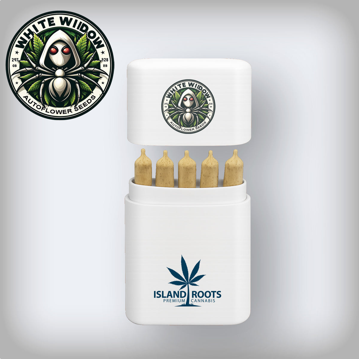 White Widow King Size 1.3g Pre-Rolls + Carrying Case