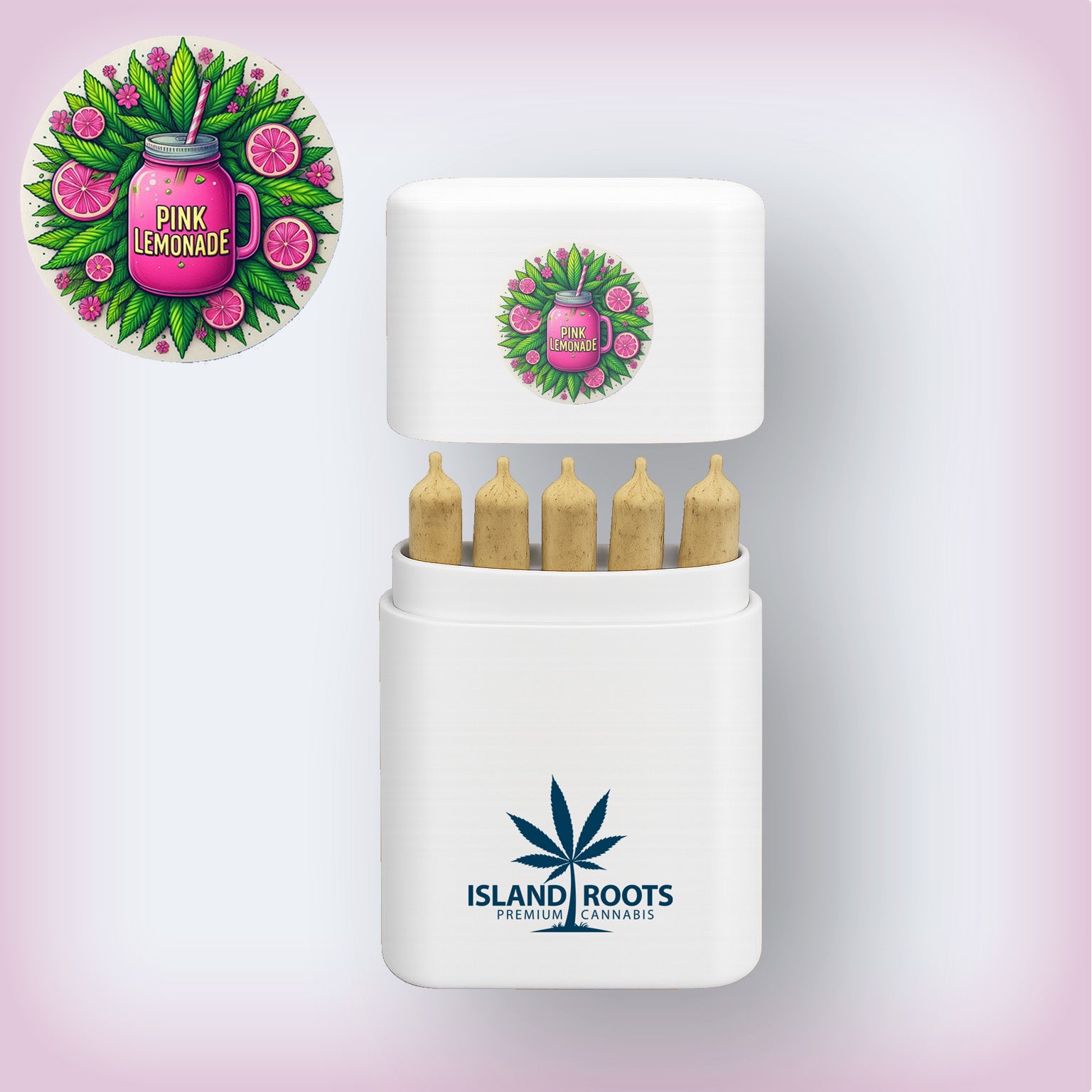 Pink Lemonade King Size 1.3g Pre-Rolls + Carrying Case