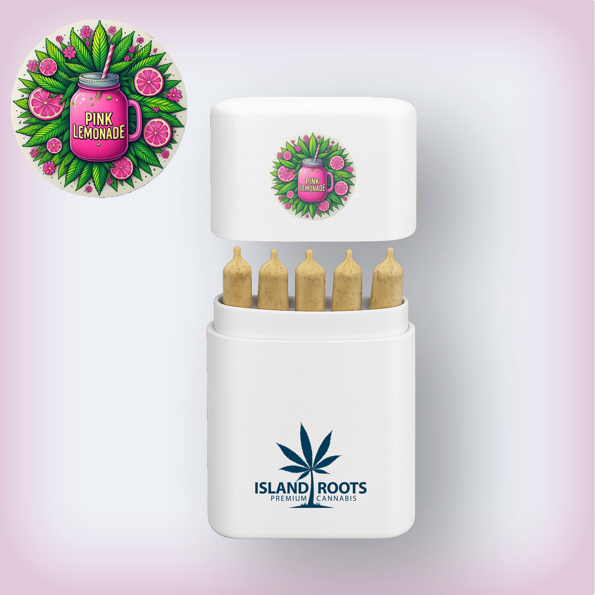 Pink Lemonade King Size 1.3g Pre-Rolls + Carrying Case