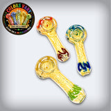 3" Island Roots Small Fumed Color Changing Glass Spoon Pipe