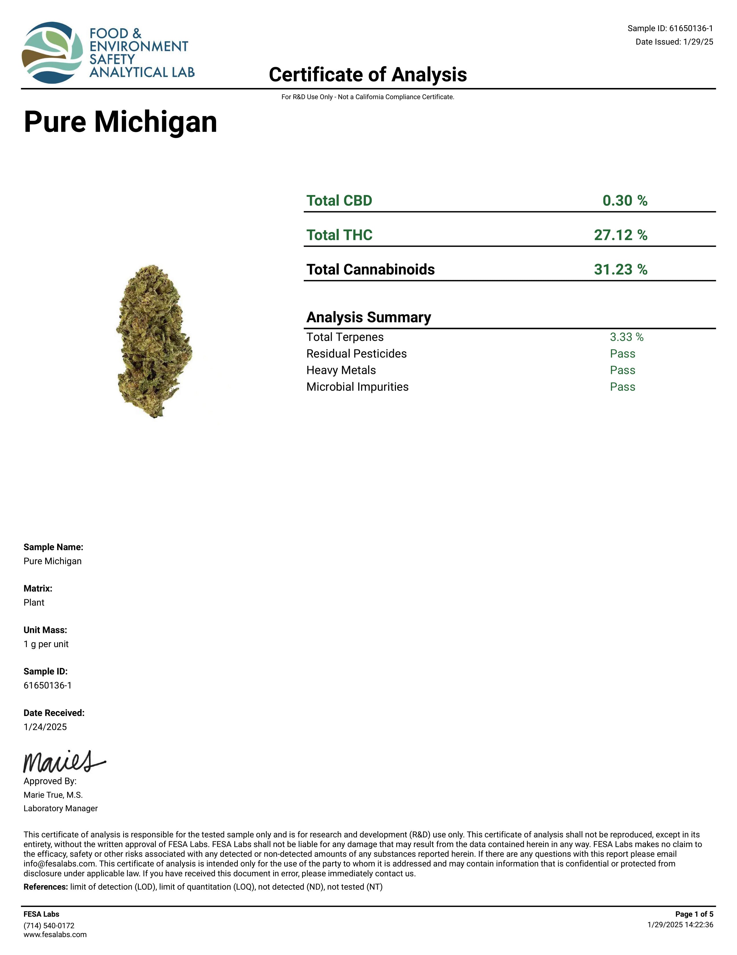 Pure Michigan Premium Flower