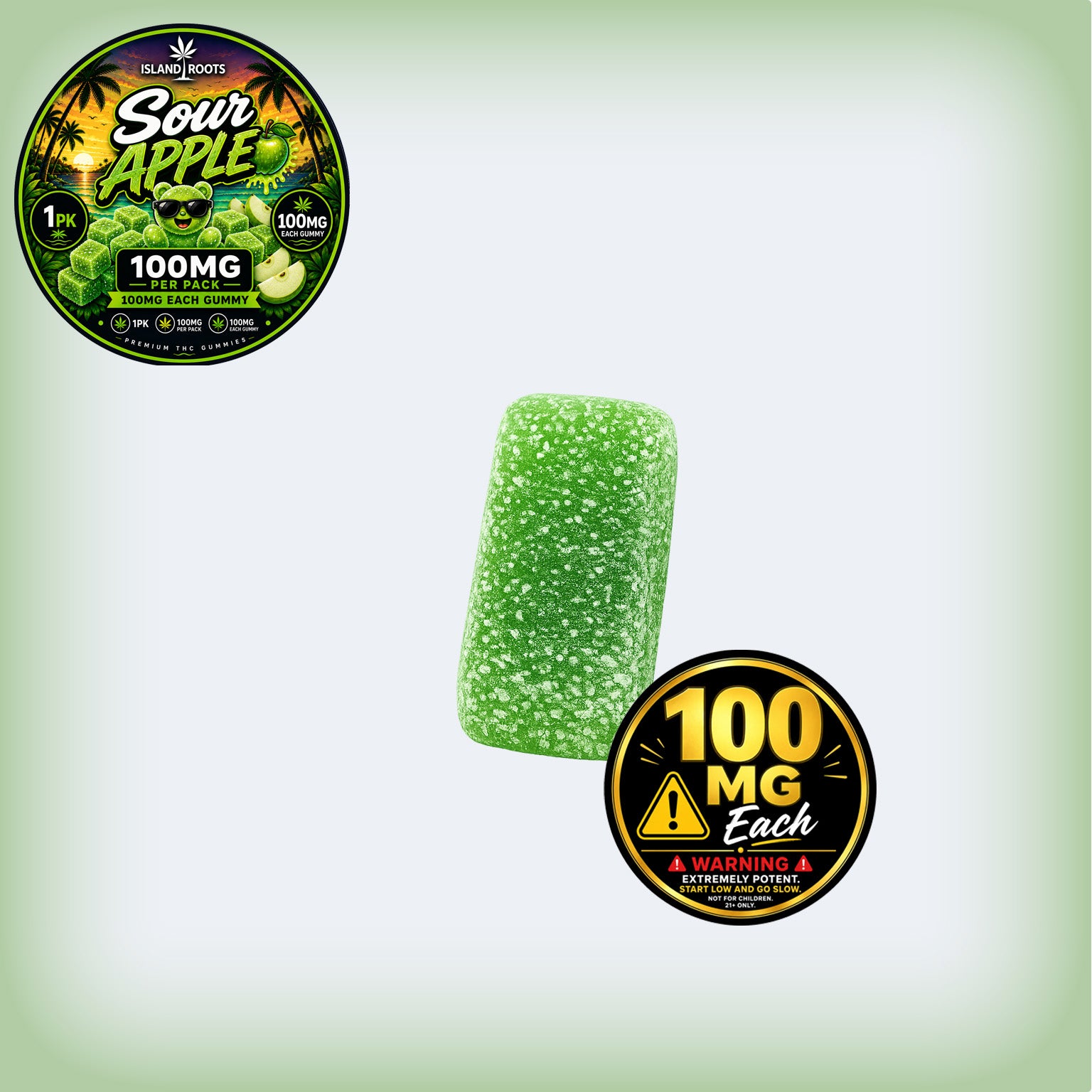 Sour Apple  1 Pack - 100MG